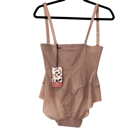 HONEYLOVE Superpower Brief Size M Sand Tan Sculptwear Shapewear Compression - Picture 6 of 10